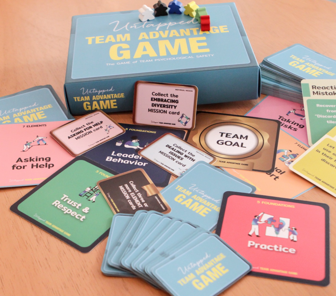 The Team Psychological Safety Game — game box and cards